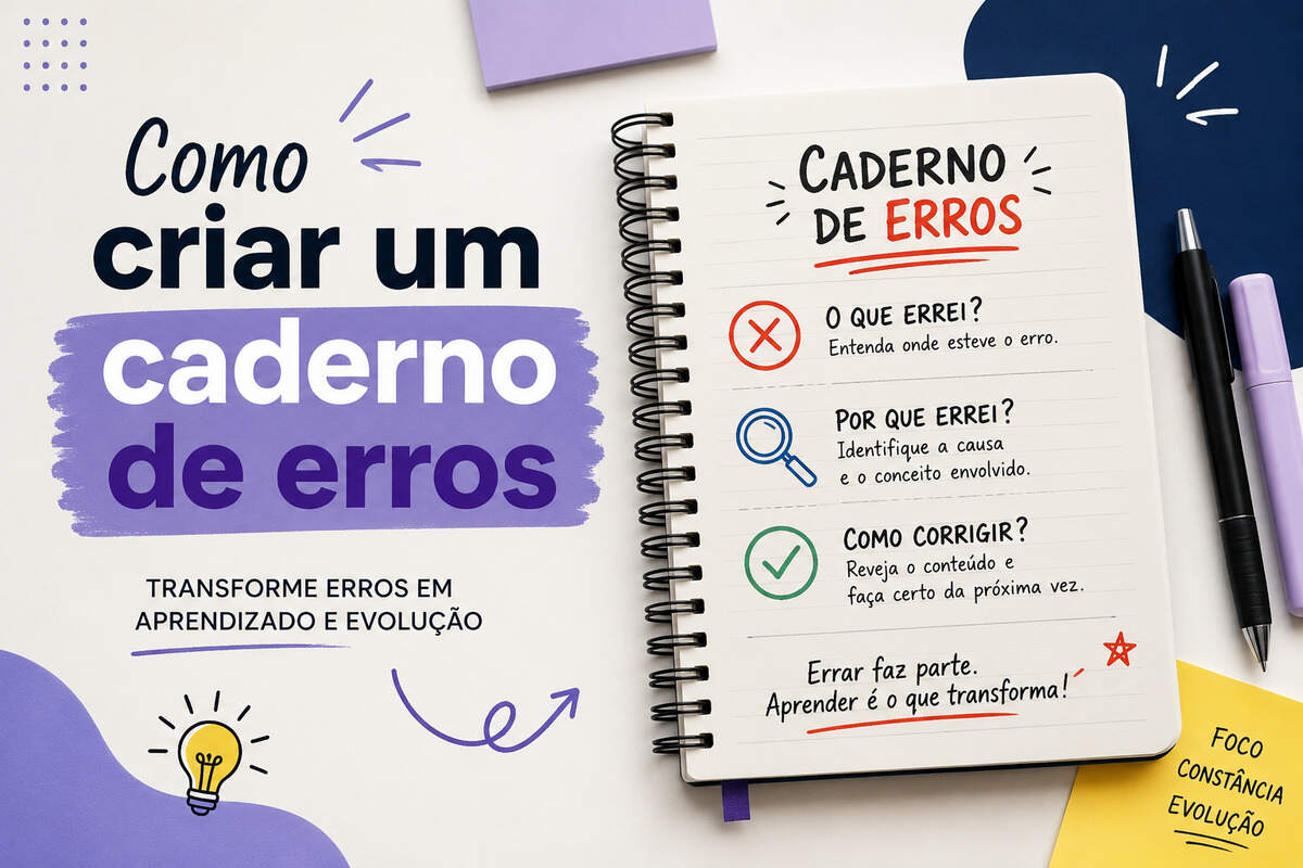 Como criar um caderno de erros