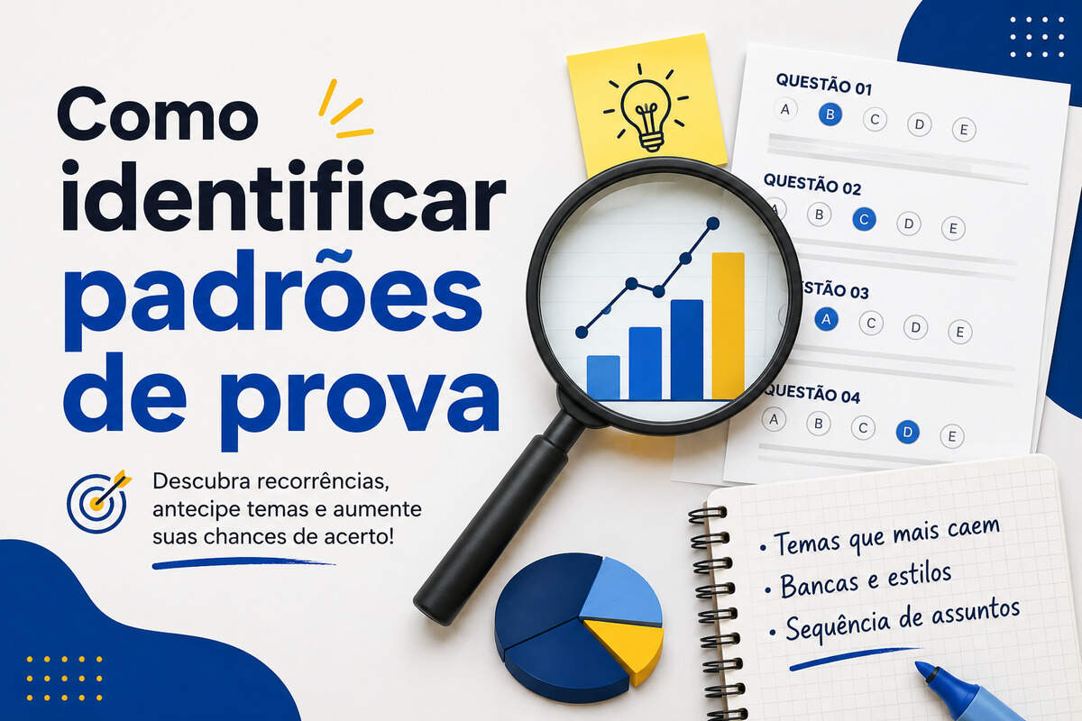 Como identificar padrões de prova