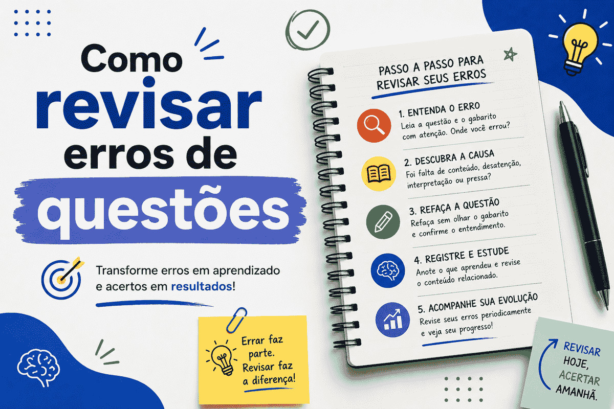 Como revisar erros de questões