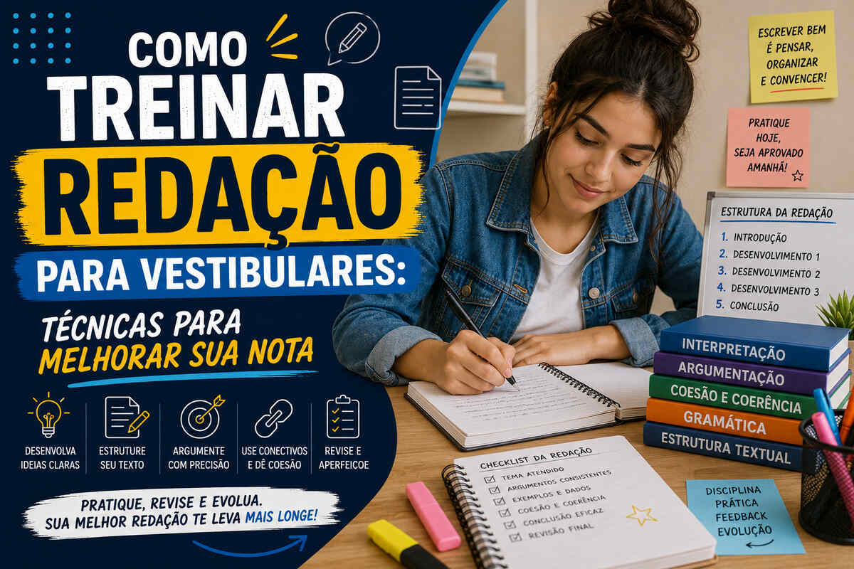 Como Treinar Redação para Vestibulares: Técnicas para Melhorar sua Nota