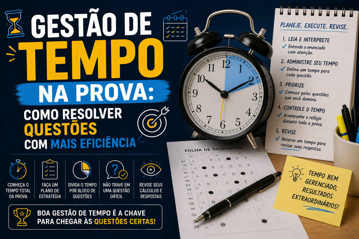 Gestão de Tempo na Prova: Como Resolver Questões com Mais Eficiência